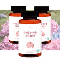 이너로운 수국잎 열수 추출물 프리미엄 정 1000mg, 60정, 3통
