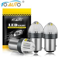 자동차전조등 1pc 3d p21w 1156 ba15s led 전구 p215w 1157 bay15d led 자동차 방향 지시등 브레이크 조명 r5w r10w 12v 자동차 호환, ba15s p21w, 호박색