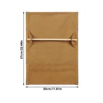 캠핑오거나이저캔버스 롤업 파우치 접이식 다목적 칼 붙이기구 멀티 포켓 캠핑 하이킹을 위한 작은 도구, 01 Khaki