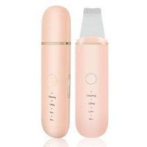 초음파 스킨 스크러버 뷰티 페이스 주걱 페이셜 마사지 블랙헤드 리무버 리프트 머신 딥 클리닝 모공 클리너, Peach