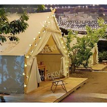 글램핑 텐트 바베큐 인디언텐트 펜션, 4.삼각형3mx3m바닥없음