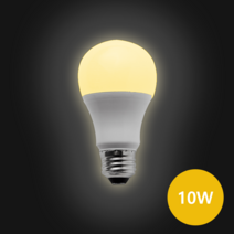 E26 소켓 LED 전구 10W 전구색(주황색빛 3000K), 4개