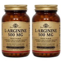 솔가 L-아르기닌 500mg 베지터블 캡슐, 100정, 2개