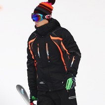스키미들러 야외 남성 두꺼운 단 더블 플레이트 보드복 등산 바람막이 방한복 자기 열에너지 2421244048