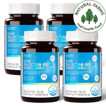 네추럴팜스 칼슘 마그네슘 아연 비타민D 플러스 1300mg, 100정, 4개