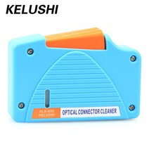 광케이블 광접속기 KELUSHI-광섬유 커넥터 클리너 카세트 릴 클리닝 FC/SC/ST/LC 커넥터용 500 회 이상, Blue