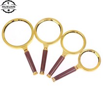 휴대용 10X 확대경 60mm 루페 독서 보석 핸드헬드 검사 안경, 02 70mm