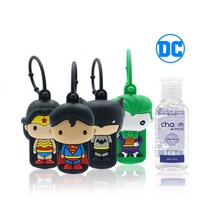 럭키오피스_워너브라더스 DC / 디즈니 마블 캐릭터 휴대용 손 소독제 30ml (에탄올 70%) 리필 2개, 베이비파우더/라벤더 향