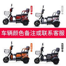 장애인용 3발전동스쿠터 오토바이삼발이 어르신전동차 전기 자전거 성인 노인 레저 스쿠터, 60V 800W 20A 납산, 단일사이즈