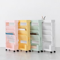 마켓비 ALON 이동식 책꽂이 3단 H20666, 그린