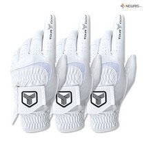 리드탑 남성 천연 합피 왼손용 골프장갑 3P 세트