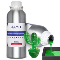 JAYO 3D 프린터 수지 1KG 405nm UV 라이트 경화 표준 LCD DLP SLA 프린팅 모델용 광폴리머 낮은 수축 및 높은 정밀도 베이지 1000g