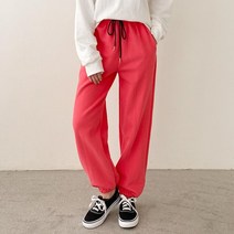 여자 기모 와이드 일자 츄리링 면바지