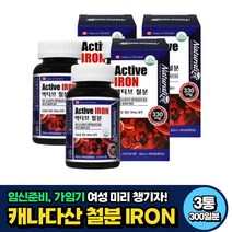 임신준비 가임기 여성 헤모글로빈 철분제 IRON 30mg 300일분 비움샵 30대 40대 50대 중년 노인 부모님 에너지 산소운반 캐나다 직수입 여성 임산부 수유부 산후조리