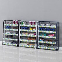 미니 메쉬 선반 약국 편의점 PC방 진열대 매대 상품, 블랙 길이 60 너비 15 높이 80