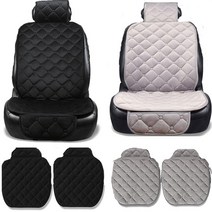 그랜드스타렉스시트커버 극세사시트커버 차량용방석 2컬러 보온방석1PCS, 락킵 1인방석(2개)-블랙