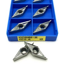 cnc선반 알루미늄 내부 터닝 툴 VCGT160404 AK H01 카바이드 인서트 CNC 선반 공구 VCGT 160404 절삭, [02] VCGT160404 AK H01, [01] 10PCS