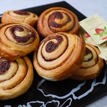 슐스타드 베이커리 에어프라이어용 홈베이킹 냉동생지 냉동식품 간식 빵 미니시나몬스윌, 24개입, 43g