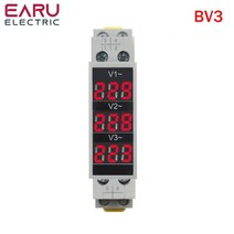 클램프 멀티 미터 디지털 테스터기 누설전류계 딘 레일 18mm 전압계 ac 220v, bv-3r