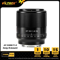 캐논 니콘 호환 미러리스렌즈 Viltrox 24mm 35mm 50mm 85mm e f1.8 af 자동 초점 풀 프레임 렌즈 프라임 대형 조리개 초상화 카메라 렌즈 sony 렌즈, 24mm 풀 프레임, 01 24mm Full Frame