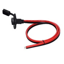 10awg sae 케이블 2 핀 빠른 연결 해제 자동차 패널 확장 케이블 나사 구멍 태양 전지 패널 battrey 오토바이 배터리, 0.6m 입력 케이블
