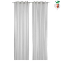 이케아 커튼 반투명 뷔모트 한쌍 라이트그레이 120x250cm 커텐 창문 거실 가림막 가리개 방한 방풍 홈데코