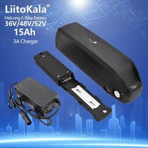 전기자전거배터리 Liitokala 52v 48v 36v 15ah 팩 hailong 500w 750w 1000w ebike bafang bbs02, 42v3a-xlr(충전기)