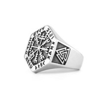패션 반지 선물 북유럽 셀틱스 Knotwork 바이킹 생명의 나무 Yggdrasil 남자를위한 반지 빈티지 스테인레스