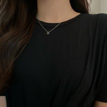 925실버 라운드 써클 둥근 펜던트 목걸이