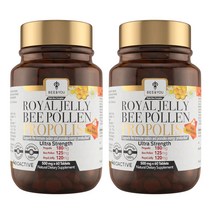 비앤유 로얄 제리 프로폴리스 500mg 60정 2통