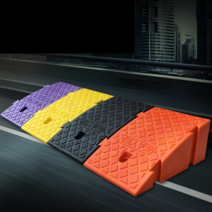 인도 경사 삼각형 경사대 경사판 자동차 받침대 도로, 버클 블랙  높이 16cm