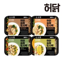 슬림 도시락 220g 4종 4팩, 허닭 슬림 도시락 220g 4종 4팩