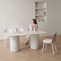 라이즈 6인용 포세린 세라믹 템바보드 식탁 테이블 1800