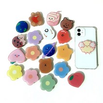 애니몽타주 스마트톡 핸드폰 핑거그립톡 거치대, 08_딸기우유