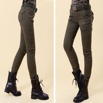 1983 여성용 밀리터리 위장 야외용 슬림한 스판 바지 8070