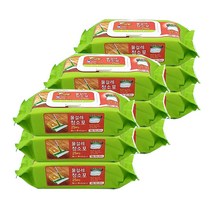 홈인더스트리 물걸레청소포 고급형 대형 25매, 9개입