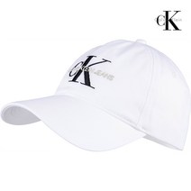 캘빈클라인 남여공용 모노그램 캘빈모자 CK 볼캡 화이트