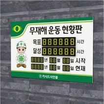 카시드 무재해 현황판 (NIS) 무사고 게시판 기록판 안전게시판 공장 작업장 회사 사무실 표지판 안전표지판 공사장 현장, 900*600*5mm(NIS-2)