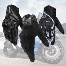 오토바이 에어브래스 쿨매쉬 스마트 터치 장갑 세트 002, 블랙