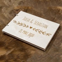 커스텀 우드 웨딩 더블북 러스틱 앨범 레이저 각인 파티 선물, 05 50sheets White paper_02 A4