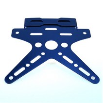 160x160x45 MM 전기 도금 CNC 알루미늄 합금 오토바이 후면 번호판 프레임 스쿠터 홀더, 02 Blue