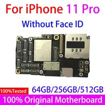 아이폰 11 프로용 플레이트 로직 보드 맥스 메인보드용 iOS 시스템 마더 지원, 01 11Pro 64 No Face