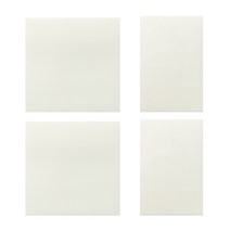 리리월드 반투명 포스트잇 투명 점착 메모지 스티키노트, 정사각형+직사각소형(4개입)
