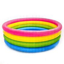 INTEX 무지개 원형풀장(168×46cm) 인텍스 유아풀장