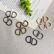 핀쿠션 도매특가) 국산 15mm 납작디링 각디링(50개), 골드