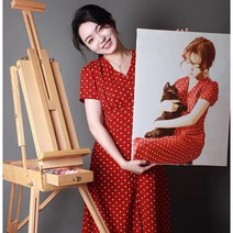 웰라이프 주문제작 DIY그림그리기 유화그리기 세트 36 42색 DIY명화그리기 캔버스페인팅, 36색-40*60