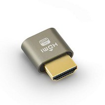 SWEETECH HDMI 가상 디스플레이 [1개입] HDMI 더미 플러그 DDC EDID 에뮬레이터 리모트 워크 HDMI UHD 4K60HZ…
