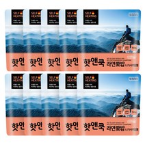 (핫앤쿡 나가사끼짬뽕 라면애밥) 발열도시락 전투식량 비상식량, 100g, 10개