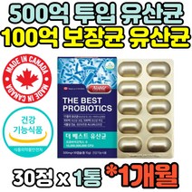 식약처인증 100억 유산균 캐나다산 식물성 캡슐 LGG 엘지지 프로 프리 바이오스틱 바이오틱스 락토바실러스 애시도필러스 람노서스 가세리 루테리