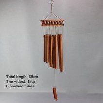 윈드차임 풍경종 현관문종 대나무 바람 종소리 펜던트 발코니 야외 마당 정원 홈 장식 골동품 Windbell 수, 12 8